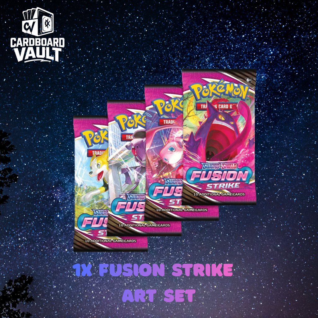 Fusion Strike Booster Pack Art Bundle [Set of 4] - SWSH08: Fusion Strike (SWSH08)