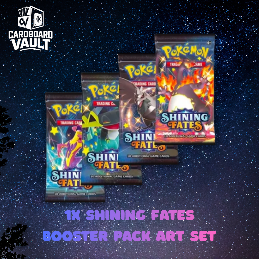 Pokémon TCG: Shining Fates SWSH4.5 - Booster Pack Art Bundle [Set of 4]