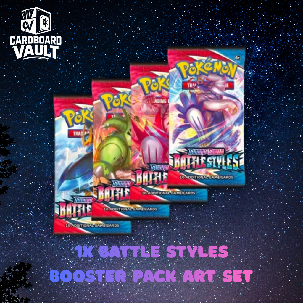 Pokémon TCG: Battle Styles SWSH05 - Booster Pack Art Bundle [Set of 4]