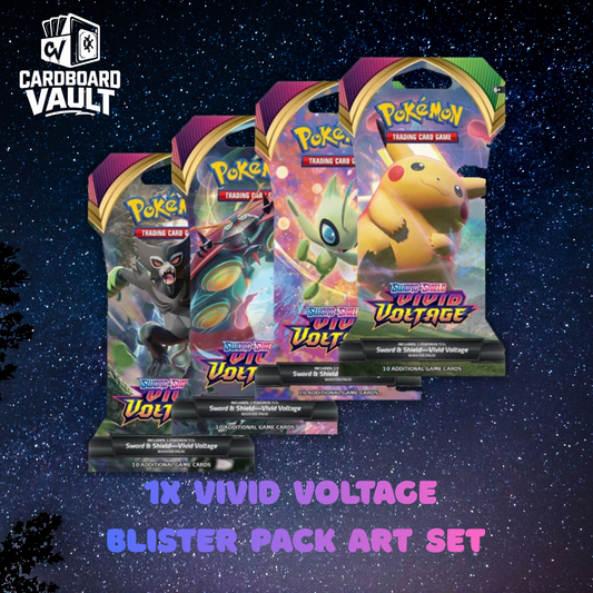 Pokémon TCG: Vivid Voltage SWSH04 - Blister Pack Art Bundle [Set of 4]