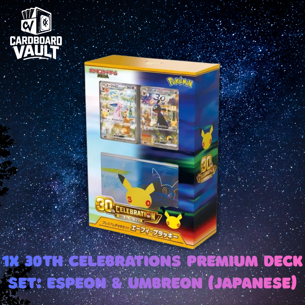 Pokémon TCG MEGA 30th Celebration M6a Premium Deck Set, Espeon and Umbreon, Japanese