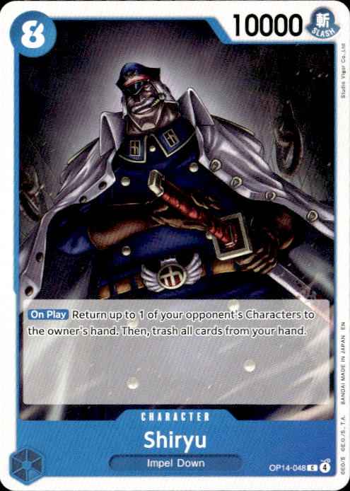 Shiryu OP14-048 Common The Azure Sea's Seven One Piece Near Mint