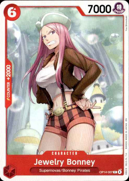 Jewelry Bonney OP14-007 Common The Azure Sea's Seven One Piece Near Mint