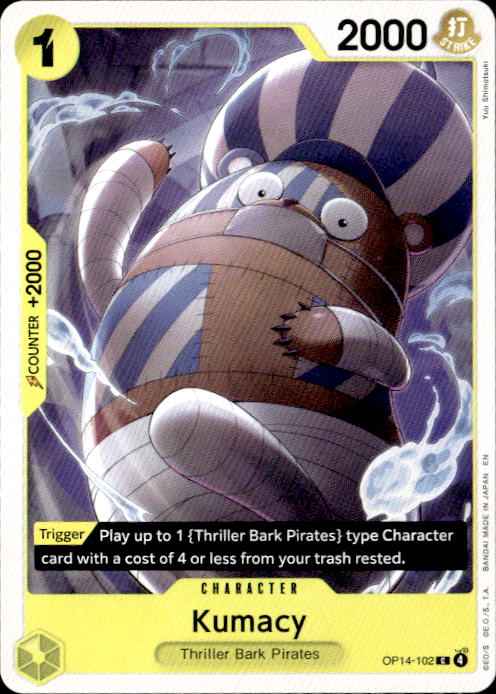 Kumacy OP14-102 Common The Azure Sea's Seven One Piece Near Mint