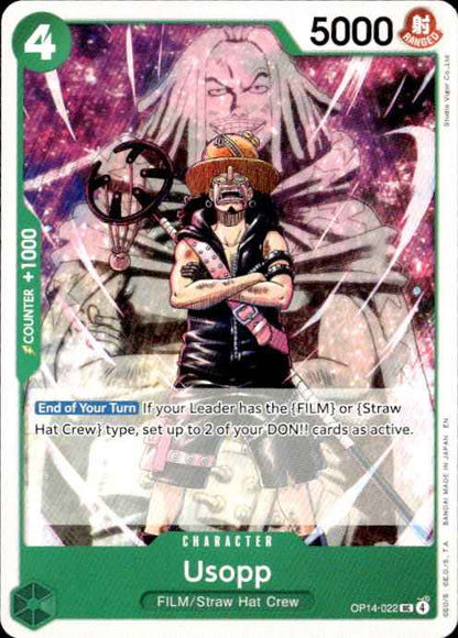 Usopp OP14-022 Uncommon The Azure Sea's Seven One Piece Near Mint