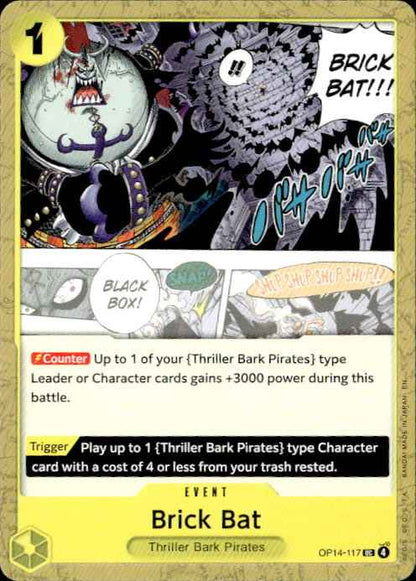 Brick Bat OP14-117 The Azure Sea's Seven Release Event Cards One Piece NM