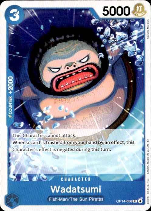 Wadatsumi OP14-056 Common The Azure Sea's Seven One Piece Near Mint