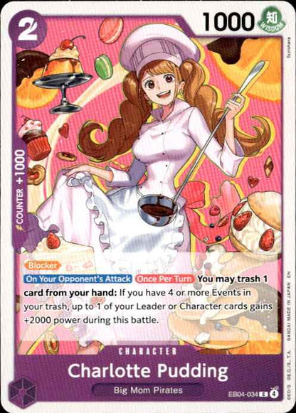 Charlotte Pudding EB04-034 Common The Azure Sea's Seven One Piece Near Mint