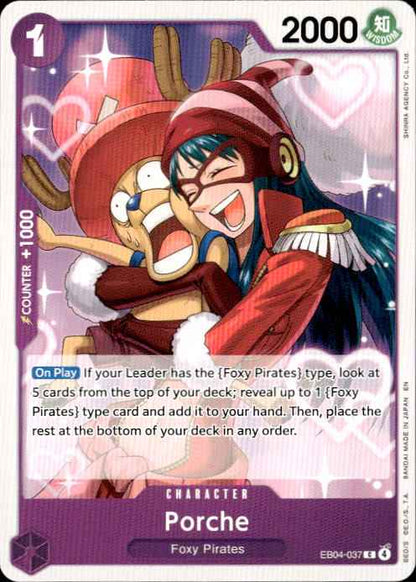 Porche EB04-037 Common The Azure Sea's Seven Release Event Cards One Piece NM
