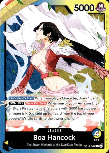Boa Hancock OP14-041 Leader The Azure Sea's Seven One Piece Near Mint