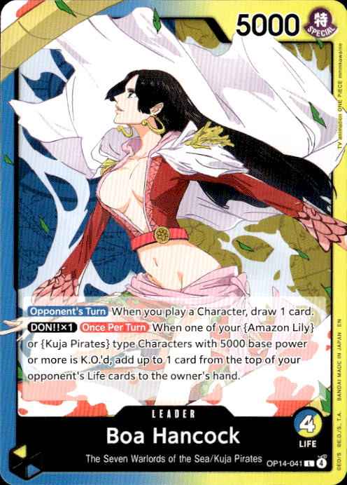 Boa Hancock OP14-041 Leader The Azure Sea's Seven One Piece Near Mint