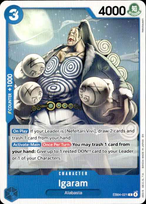 Igaram EB04-021 Common The Azure Sea's Seven Release Event Cards One Piece NM