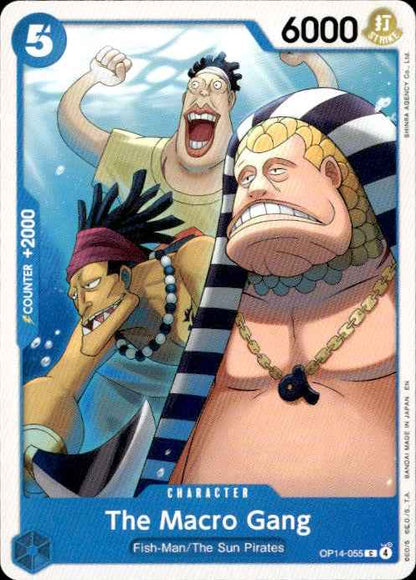 The Macro Gang OP14-055 Common The Azure Sea's Seven One Piece Near Mint