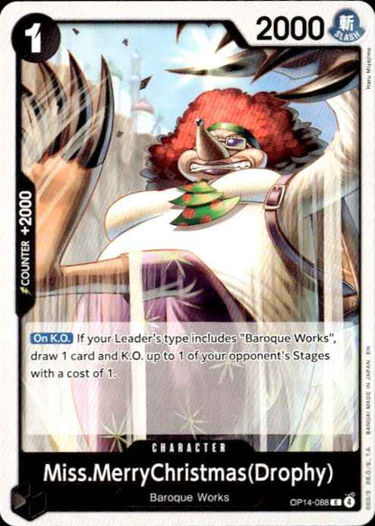 Miss.MerryChristmas(Drophy) OP14-088 Common The Azure Sea's Seven One Piece NM