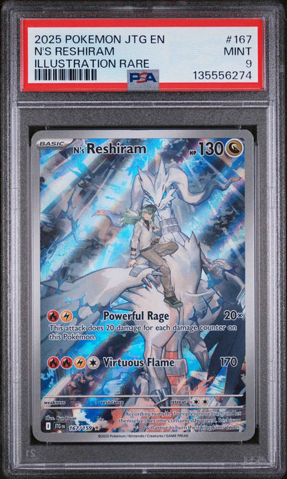 N's Reshiram 167/159 Illustration Rare Jtg En-journey Together Pokemon PSA 9