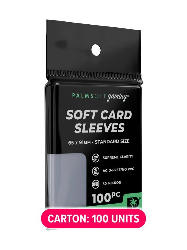 Case of Soft Card Sleeves - Standard Size - 100 units
