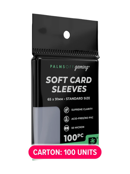 Case of Soft Card Sleeves - Standard Size - 100 units